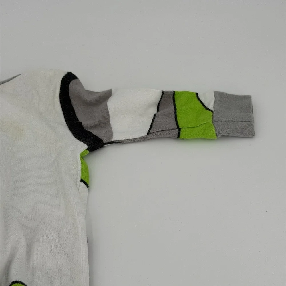 Disney Baby Sleeper Toddler 0-3 Months Green Full Zip Buzz Lightyear Cotton